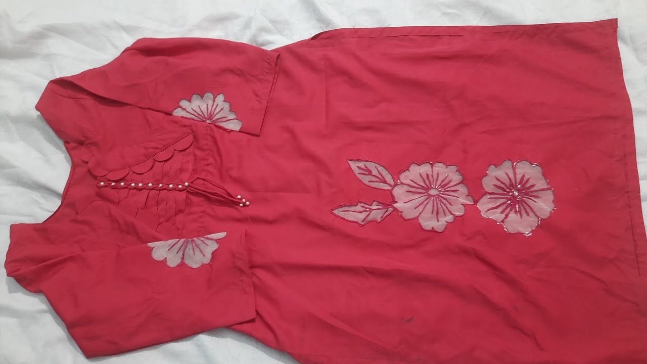Beautiful suit design // flower design on suit // easy to make // tutorial
