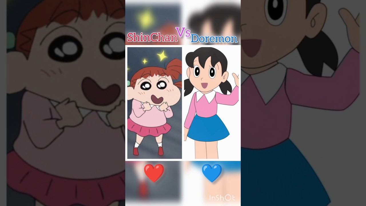 ❤️ ShinChan Vs 💙 Doremon Comment your favourite/#shortsvideo #shortfeed #shinchan #doraemon #shorts