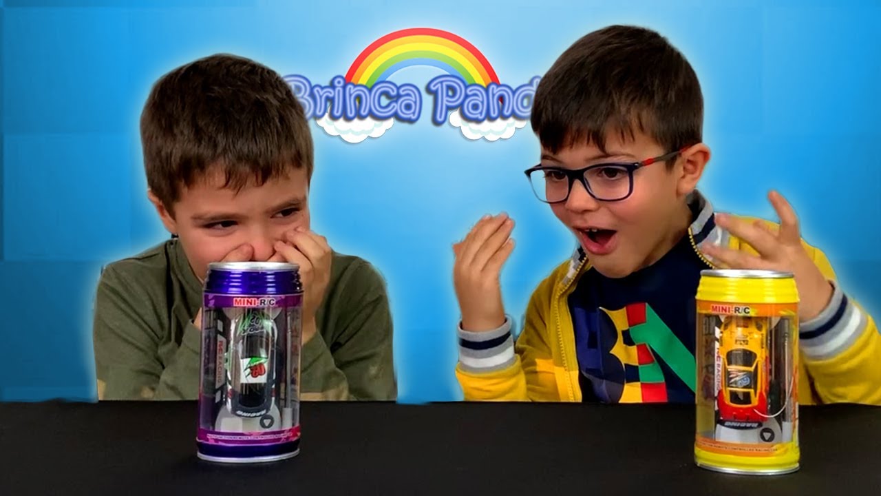 Mini Carro RC que vem numa lata! 🌈Brincapanda