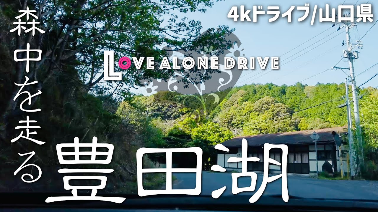 豊田湖(豊田町)へドライブ｜細く山道‥それが楽しい｜4K60fps地方の国道県道田舎道