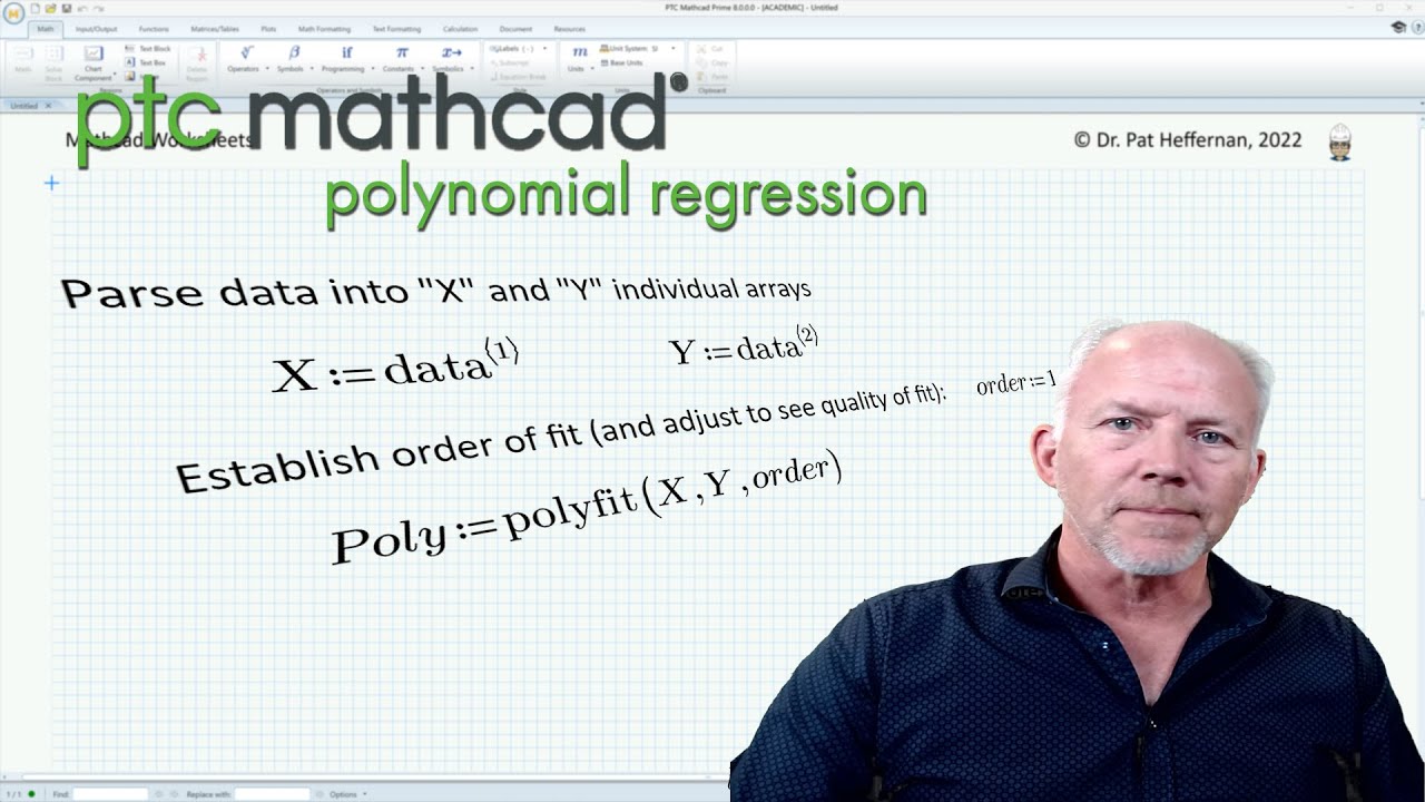 PTC Mathcad - Polynomial Curve Fit