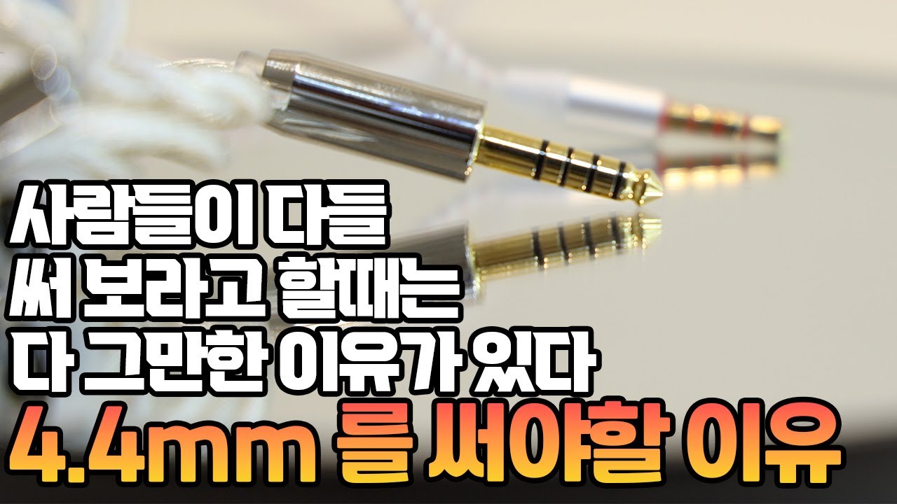 4.4mm 밸런스드 단자를 들어보았습니다