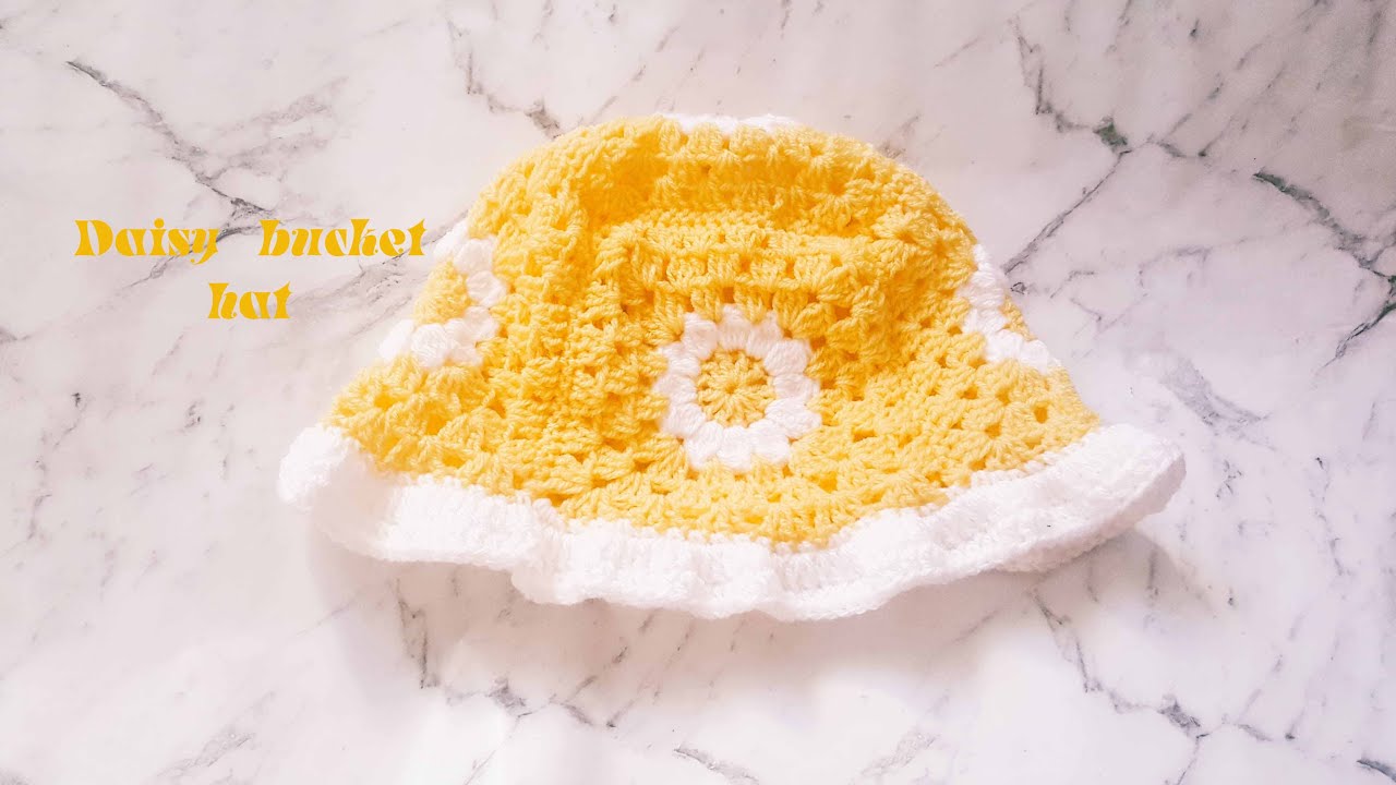Crochet Tutorial: How to crochet Harry Styles Daisy Bucket Hat
