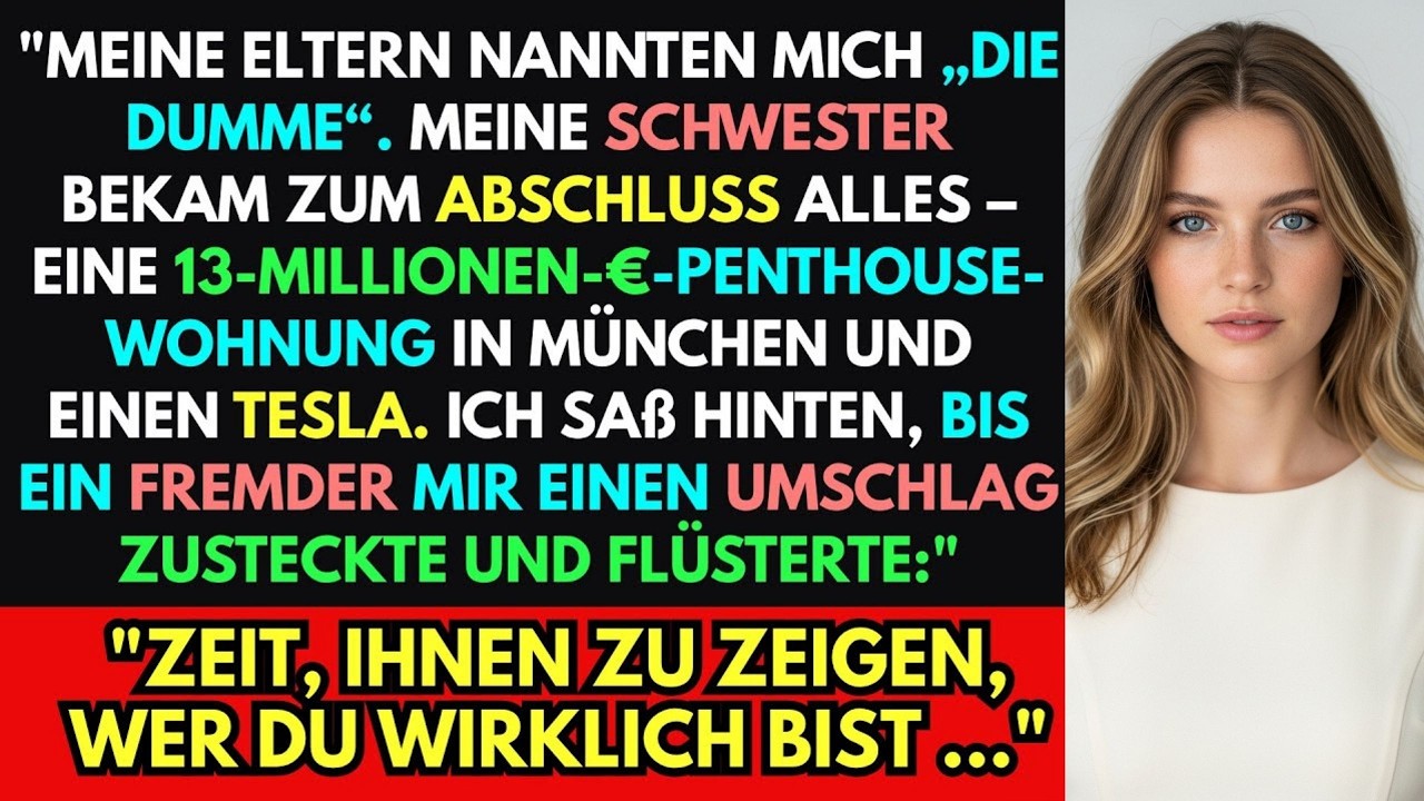 Meine Eltern nannten mich „den Dummen“ und gaben meiner Schwester 13 Mio – dann kam ein Umschlag…