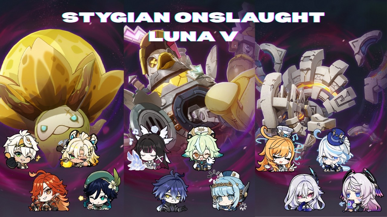Stygian Onslaught Luna V (6.4) - Difficulty V - Fearless Mode Clear | Genshin Impact