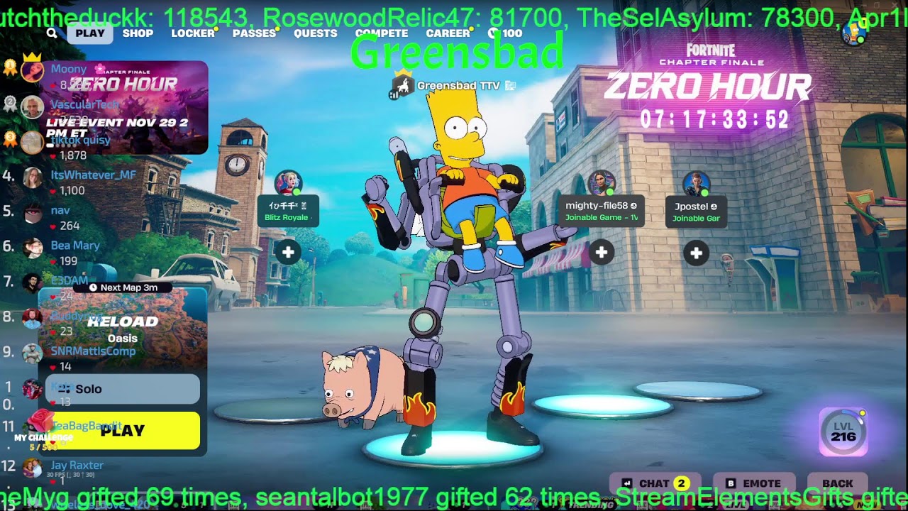 Fortnite Simpson Vibes...!tiktok !discord !youtube
