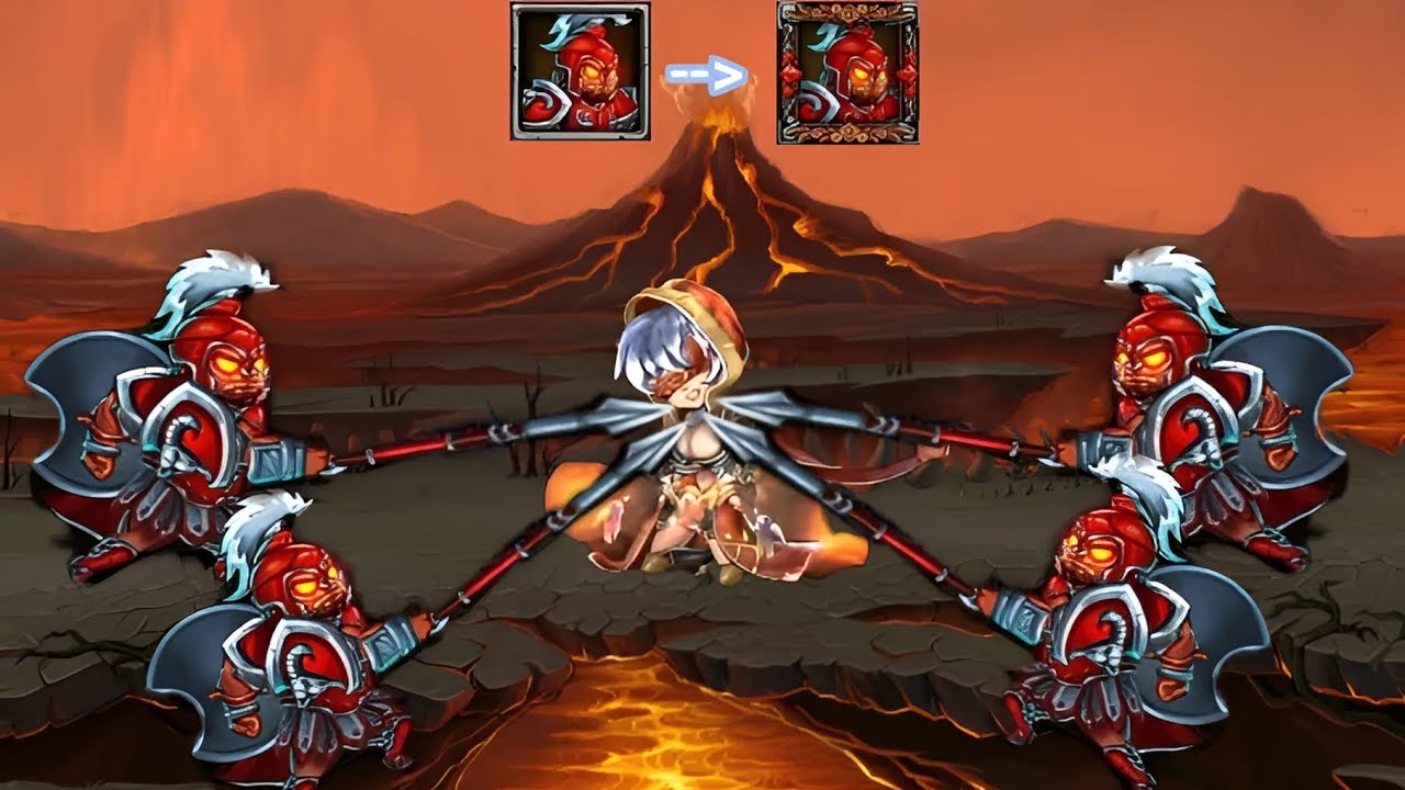 Epic Heroes War - Chế Leonidas Và Nâng Lên LV max Và Cái Kết 😂