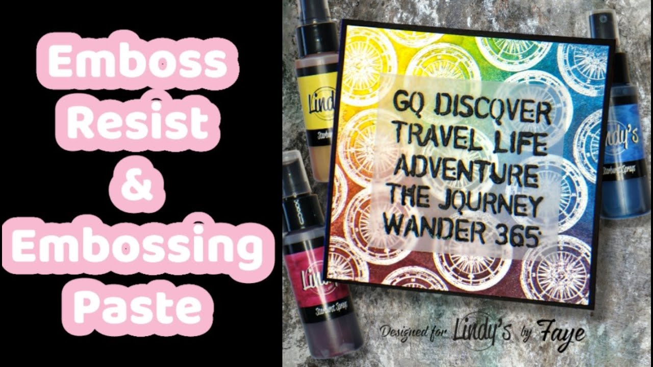 Emboss Resist And Embossing Paste