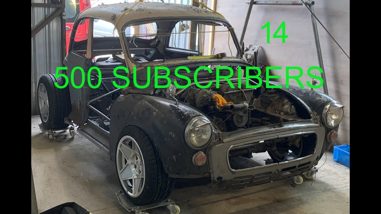Rebody Body swap Morris Minor Special fitted to MX5 Miata Turbo project Part 14
