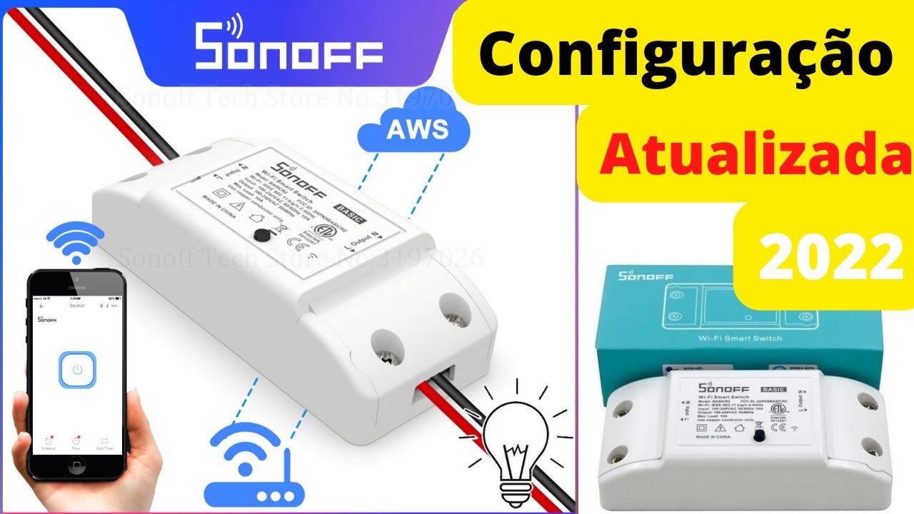como configurar e instalar sonoff modelo Basic R2 aplicativo ewelink automação pelo celular