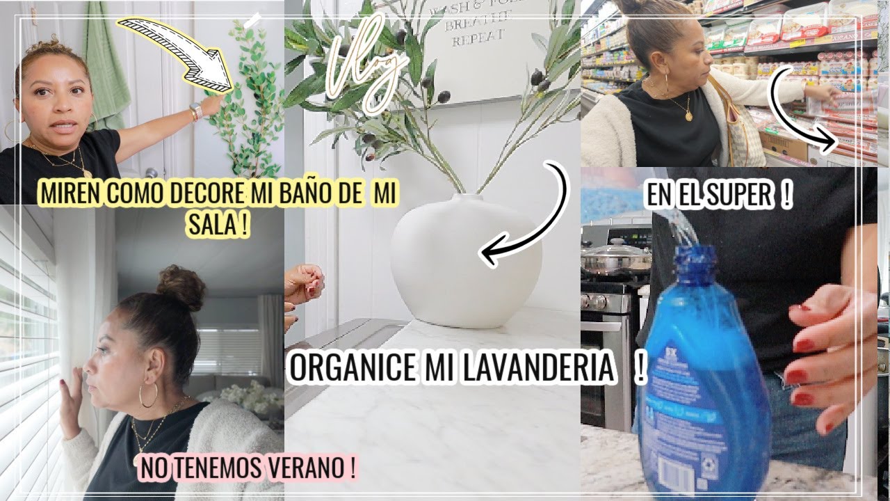 MIREN COMO DECORE MI BAÑO DE MI SALA 😍ORGANICE MI LAVANDERIA |DE COMPRAS EN EL SUPER