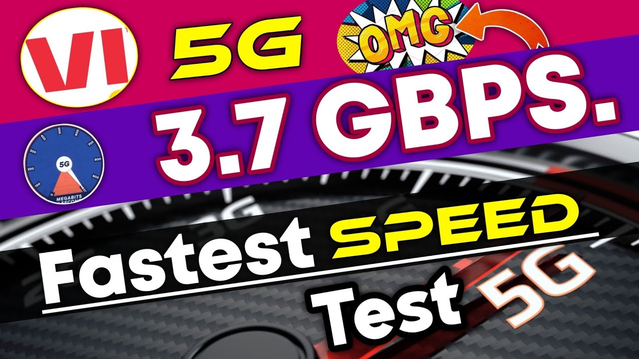 Fastest 5G Network In India ⚡ || 3.7 GBPS Speed || VI 5G.