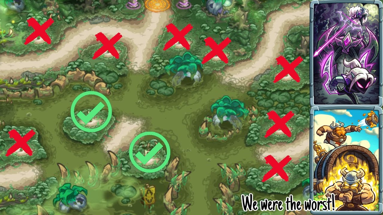 [Kingdom Rush Alliance] Sunken Ruins Middle Island Only NLL ft. Twilight Longbows & Brewmasters