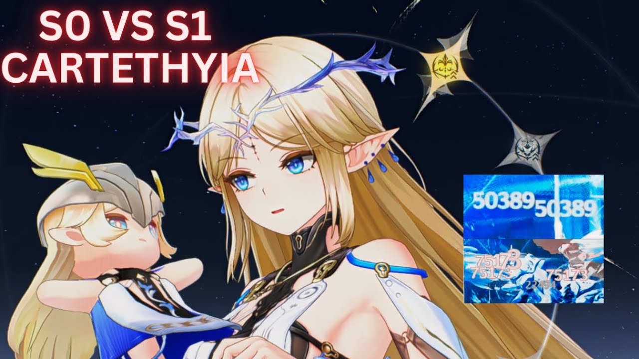 CARTETHYIA S0 vs S1 || Build + Showcase + Comparison || F2P Account || Wuthering Waves