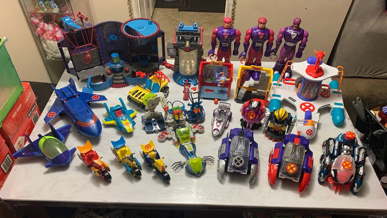 Toybiz 90’s X-Men Playsets, Vehicles, Jets Collection.