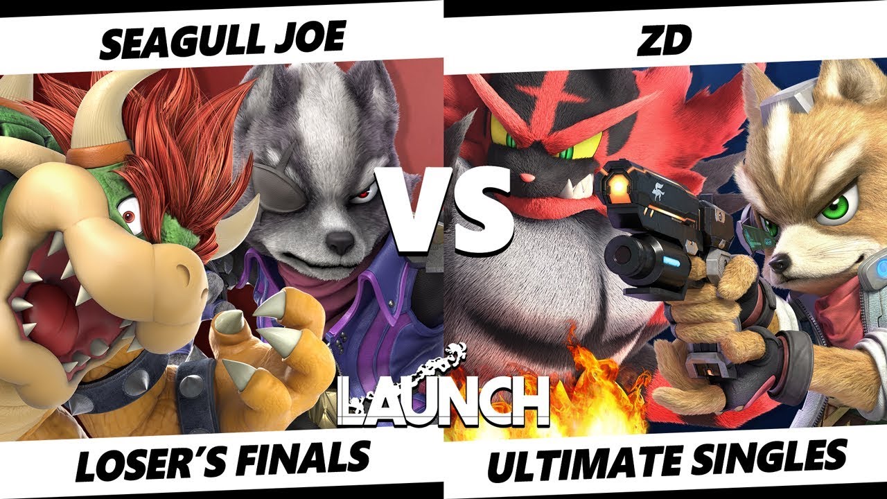 Launch Smash Ultimate - Demise Seagull Joe (Wolf, Bowser) VS Demise ZD (Fox, Incineroar) L.Finals