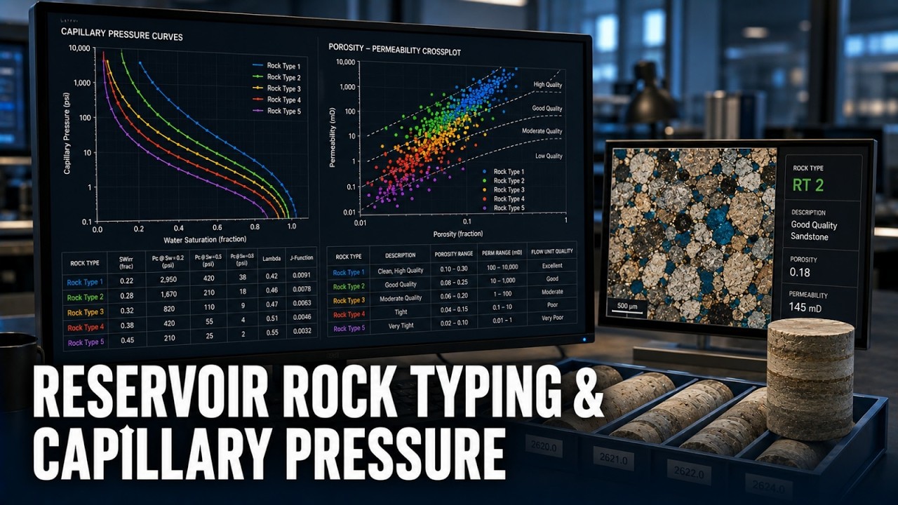 Reservoir Rock Typing & Capillary Pressure Fundamentals