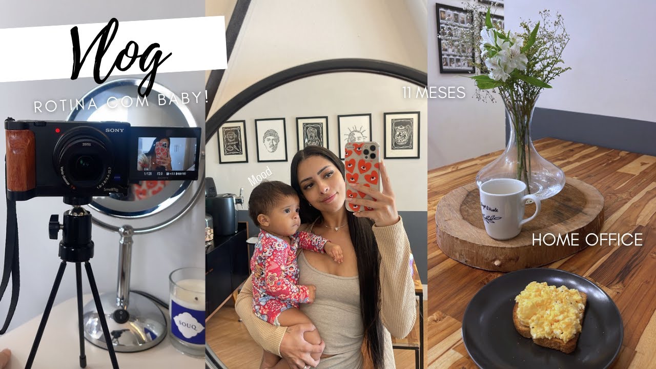 NOSSA ROTINA, LILI FEZ 11 MESES, COMO VAI A MATERNIDADE E HOME OFFICE!