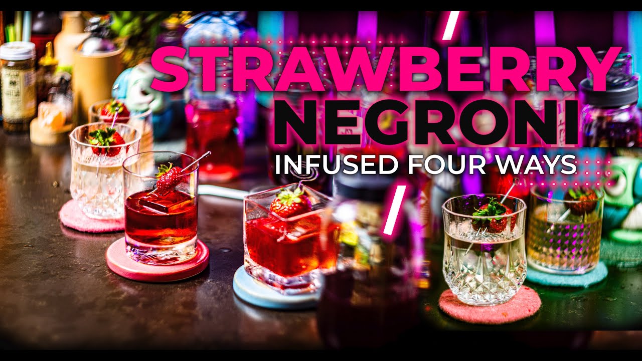 Strawberry Negroni - Four Fun and Delicious Ways to Infuse a Strawberry Negroni!