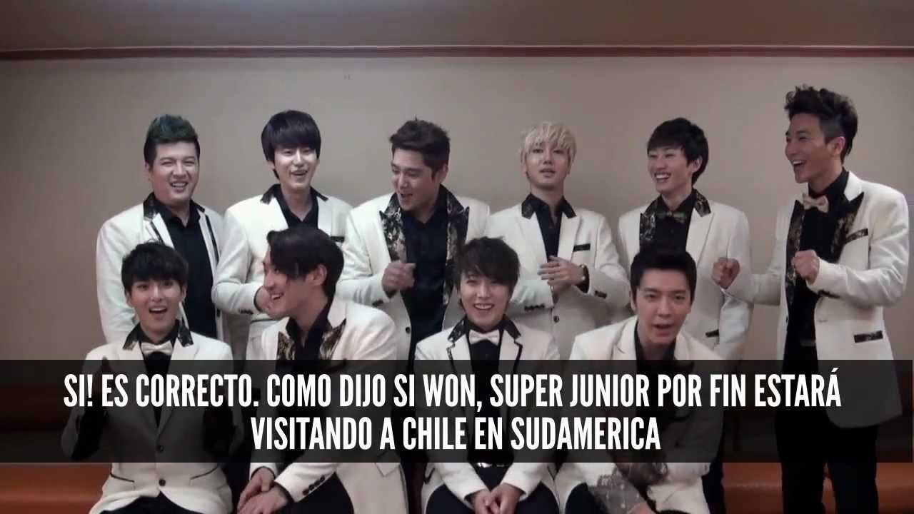 SALUDO OFICIAL SUPER JUNIOR - MUSIC BANK EN CHILE!