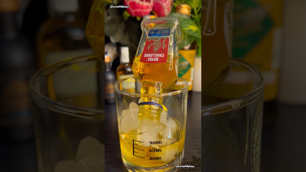 Royal Challenge Whisky Peg ASMR 🥃 #drink
