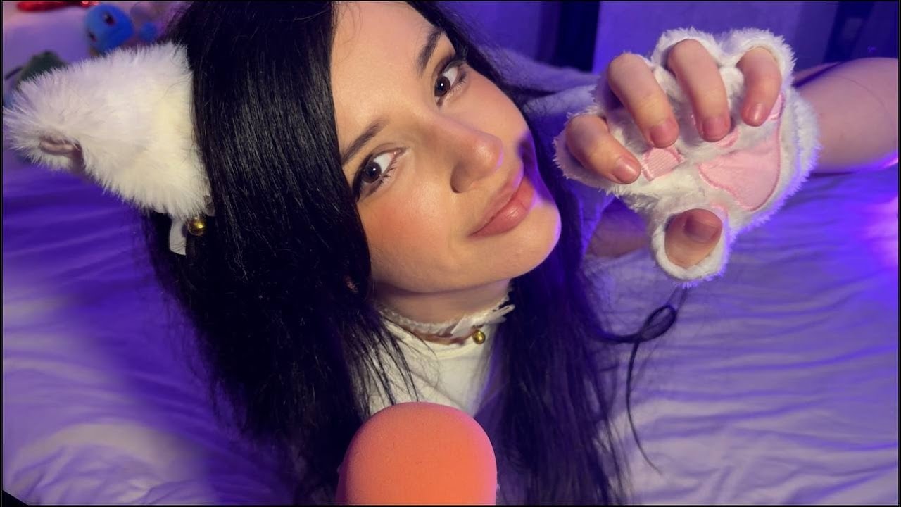 cute kitty doing ASMR for 27 min purrr purrr ^^