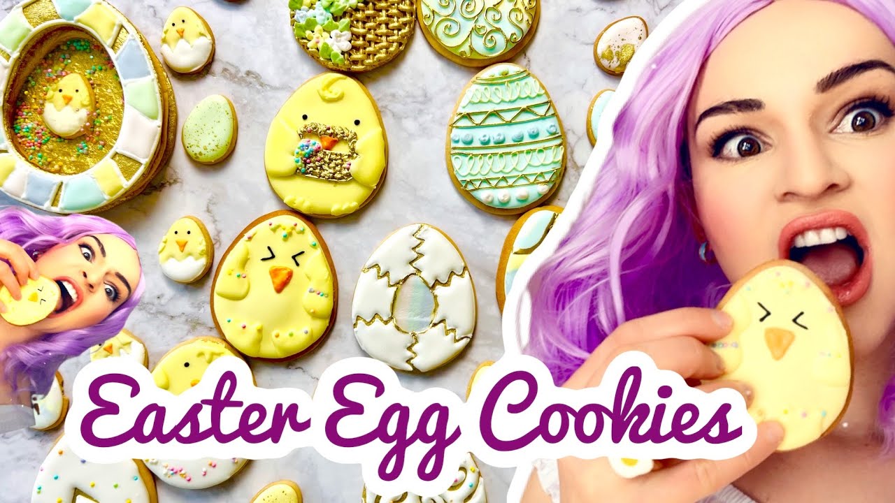 How To Decorate the BEST Easter Egg Cookies 🥚🐣 🐥 || Making Easter Egg Cookies || Sprinkle Time