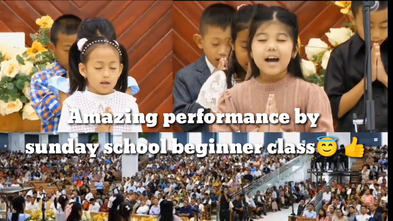 Amazing performance by Sunday School beginner class 😇👍