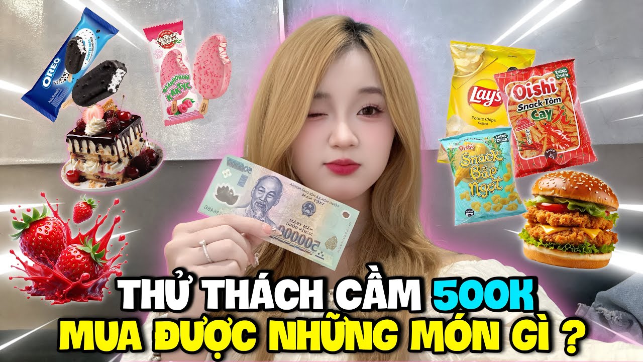 Bình An Thử Thách Cầm 500K Mua Được Những Món Gì ???