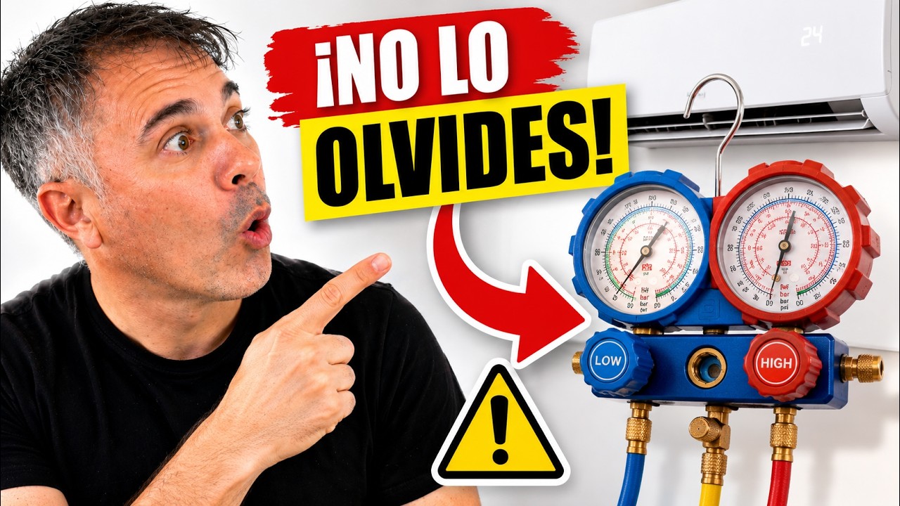 Como hacer vacio a un aire acondicionado (split) en una instalación.