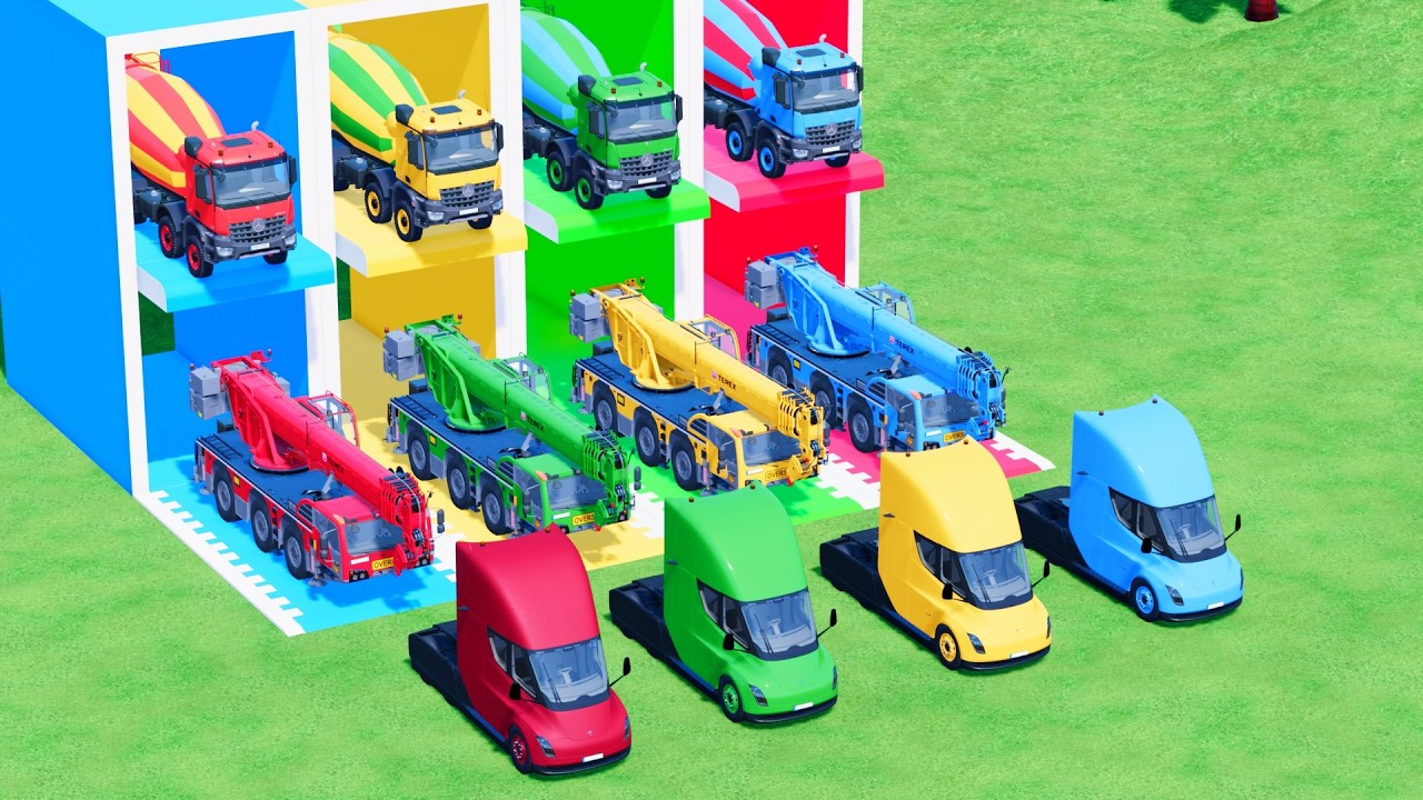 COLOR ARENA TRUCK DRIVING – Long Trucks, Double Flatbed & Crazy Routes | FS22 MAN SCANIA MACK DAF