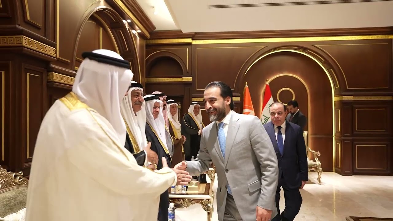 رئيس حزب تقدم يستقبل عدداً من شيوخ ووجهاء محافظة بغداد