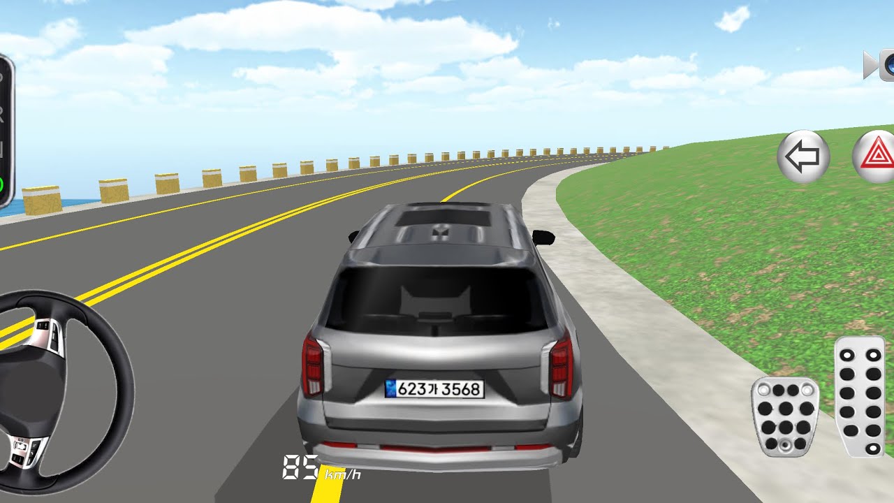 New Gray Hyundai Palaside - 3d Driving Class || Car Game #Gameplay #cargame