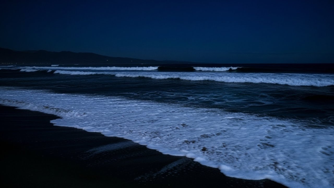 Relaxing Ocean Waves for Deep Sleep | Insomnia Relief & Peaceful Rest | Dark Screen 10 Hours