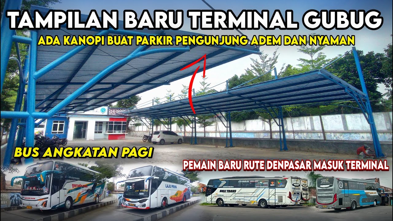 Tampilan baru Terminal Gubug, ada Kanopi buat Parkiran Pengunjung tambah nyaman dan Adem