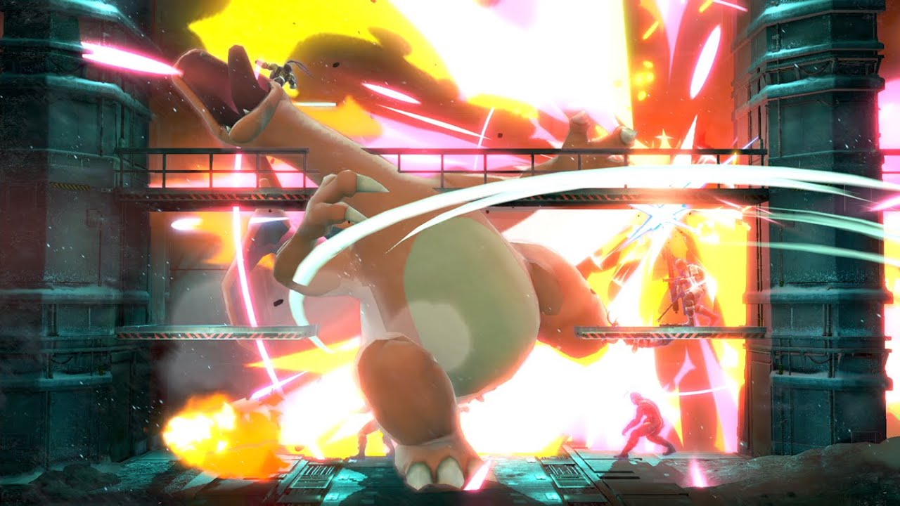 Team Snake vs Giant Charizard - Super Smash Bros Ultimate (kemoryona)