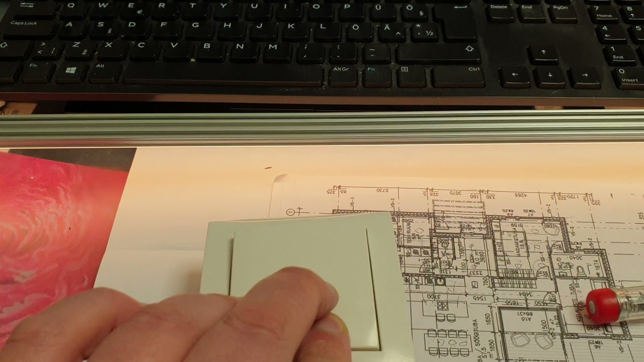 Tridonic Dali driver and Viabizzuno Flex LED strip controlled by push button.