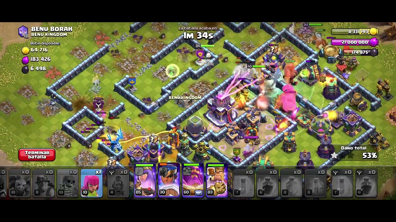 Clash Of Clans : Sacando tres estrellas para mejorar las defensas, 