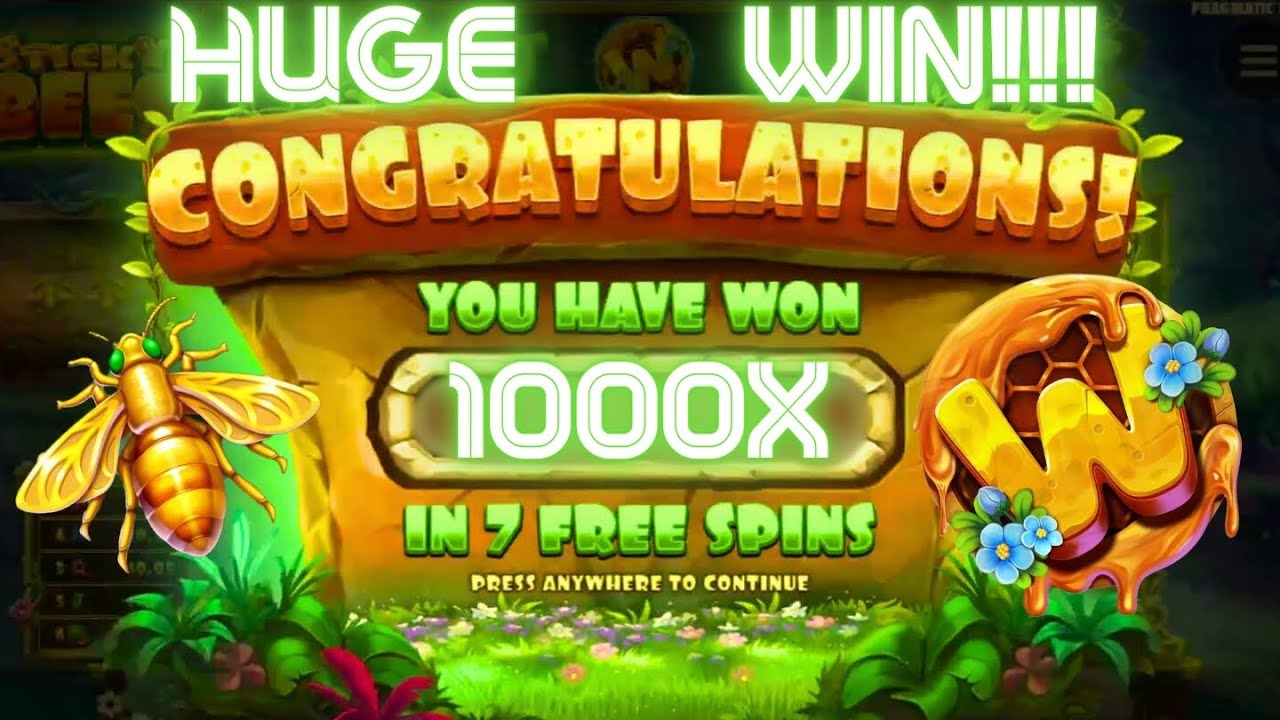 INFINITE CONNECTIONS ON STICKY BEES!!! (SLOT BONUS HUNT)