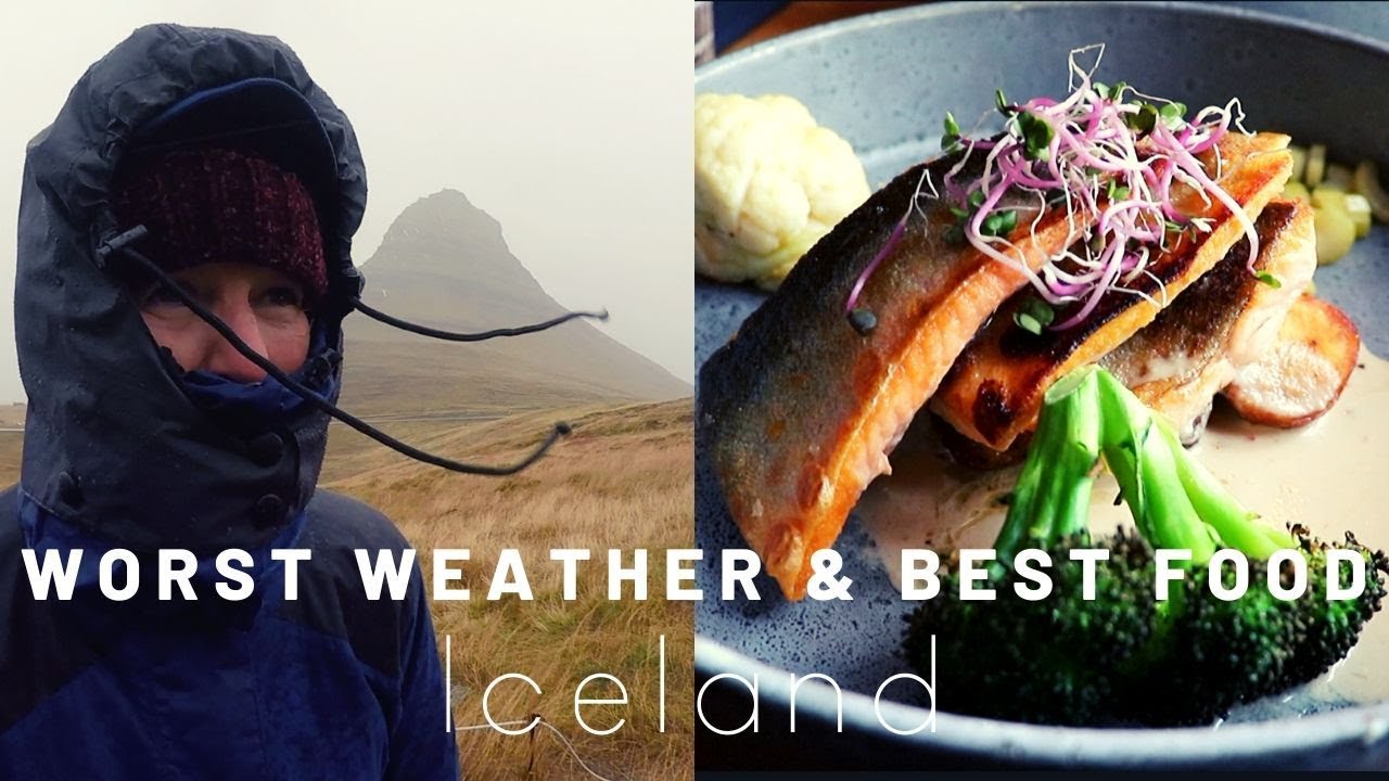 Worst weather and best food in Iceland - Kirkjufell & Stykkisholmur