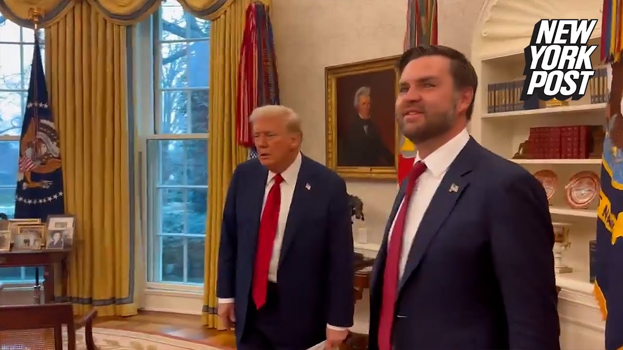 Speaker Johnson captures the moment JD Vance sees the Oval Office for the first time
