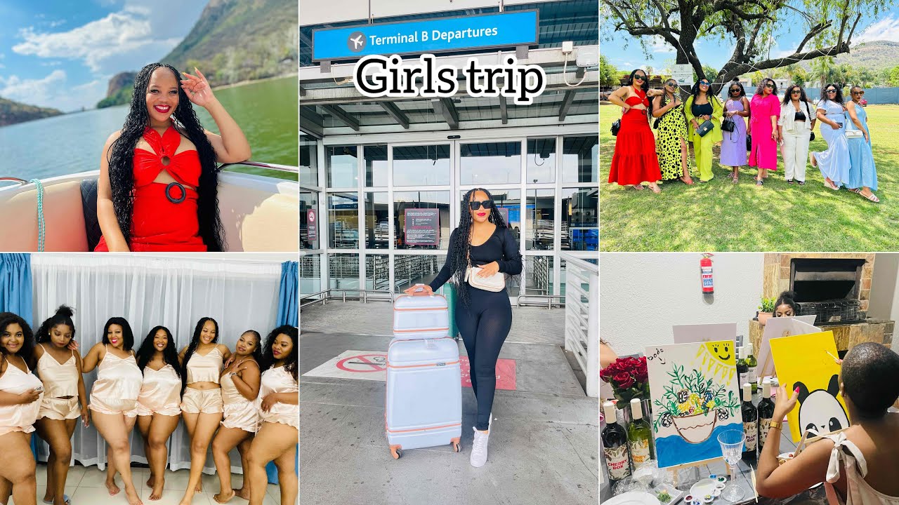 Weekly vlog: girls trip to Hartbeespoort | speed boat | sip & paint | pyjama party | SA YouTuber