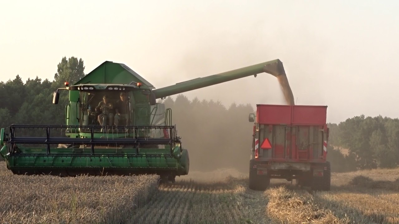 Żniwa pszeniczne 2K18  ☆John Deere W540i☆NewHolland T7☆NewHolland T6.30.30