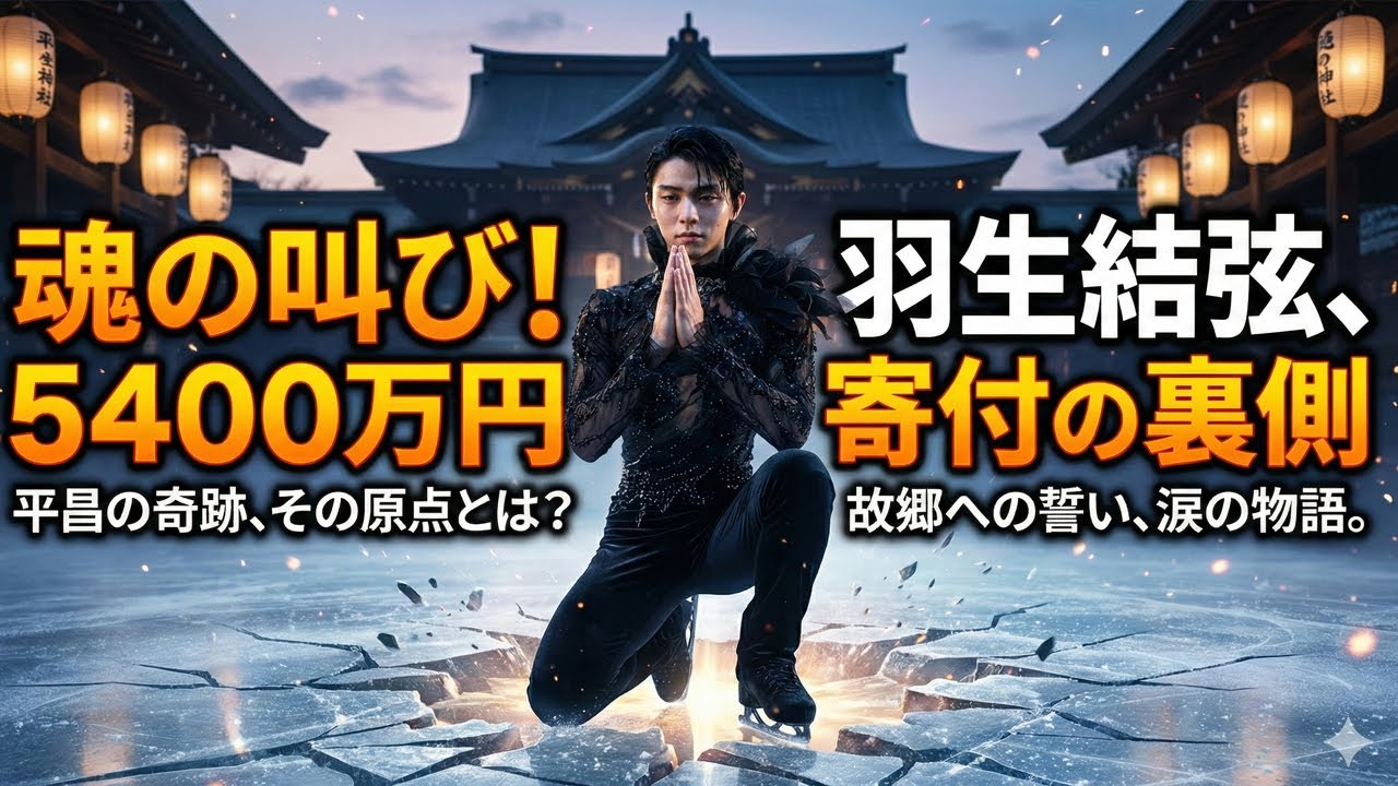 【衝撃】羽生結弦が故郷リンクに5400万円寄付…金メダルの裏に隠された本当の理由とは？