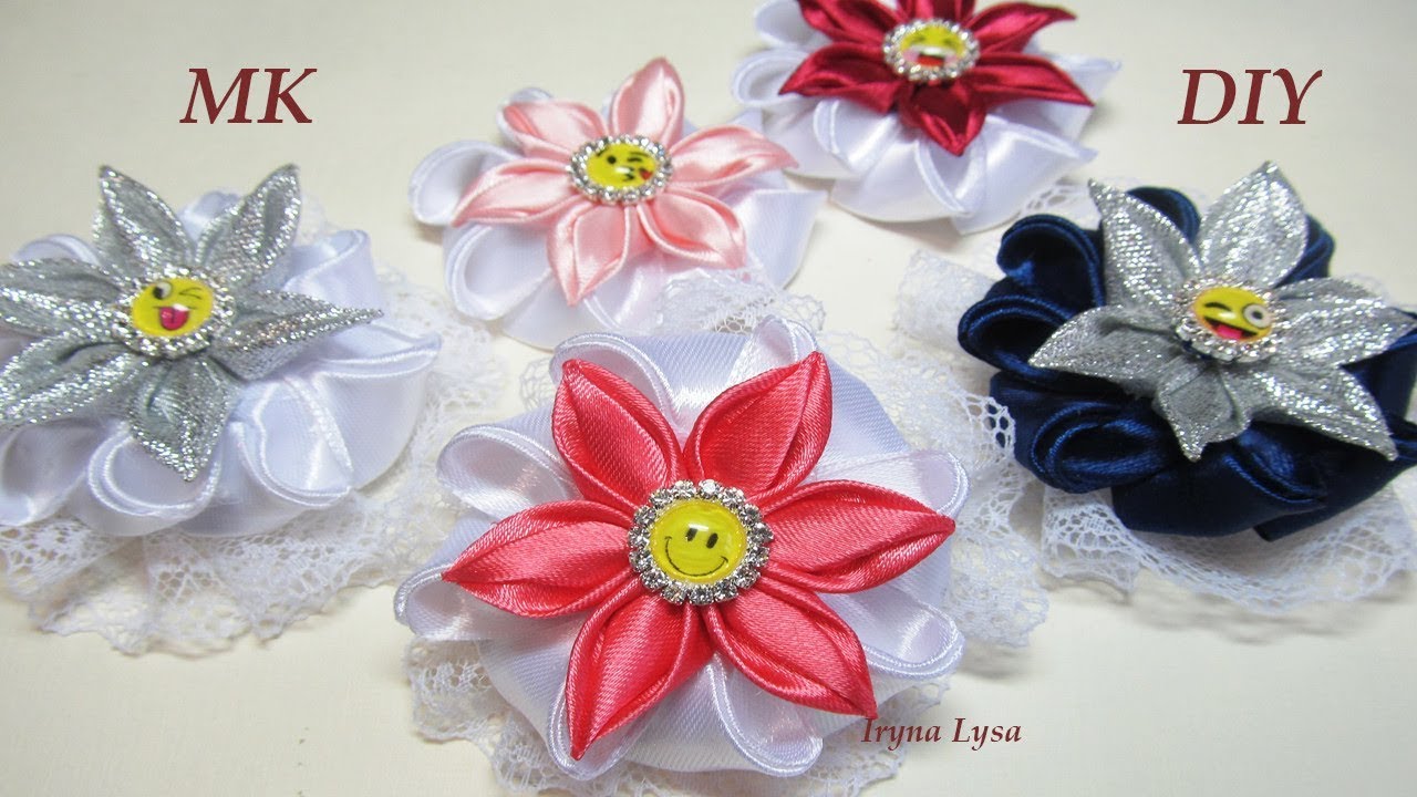 DIY Kanzashi Flowers, Lace Scrunchy
