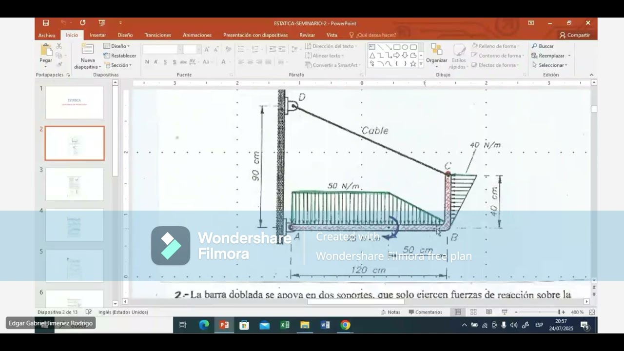 🔧 Fuerzas Internas y Armaduras | Estática Paso a Paso para Principiantes