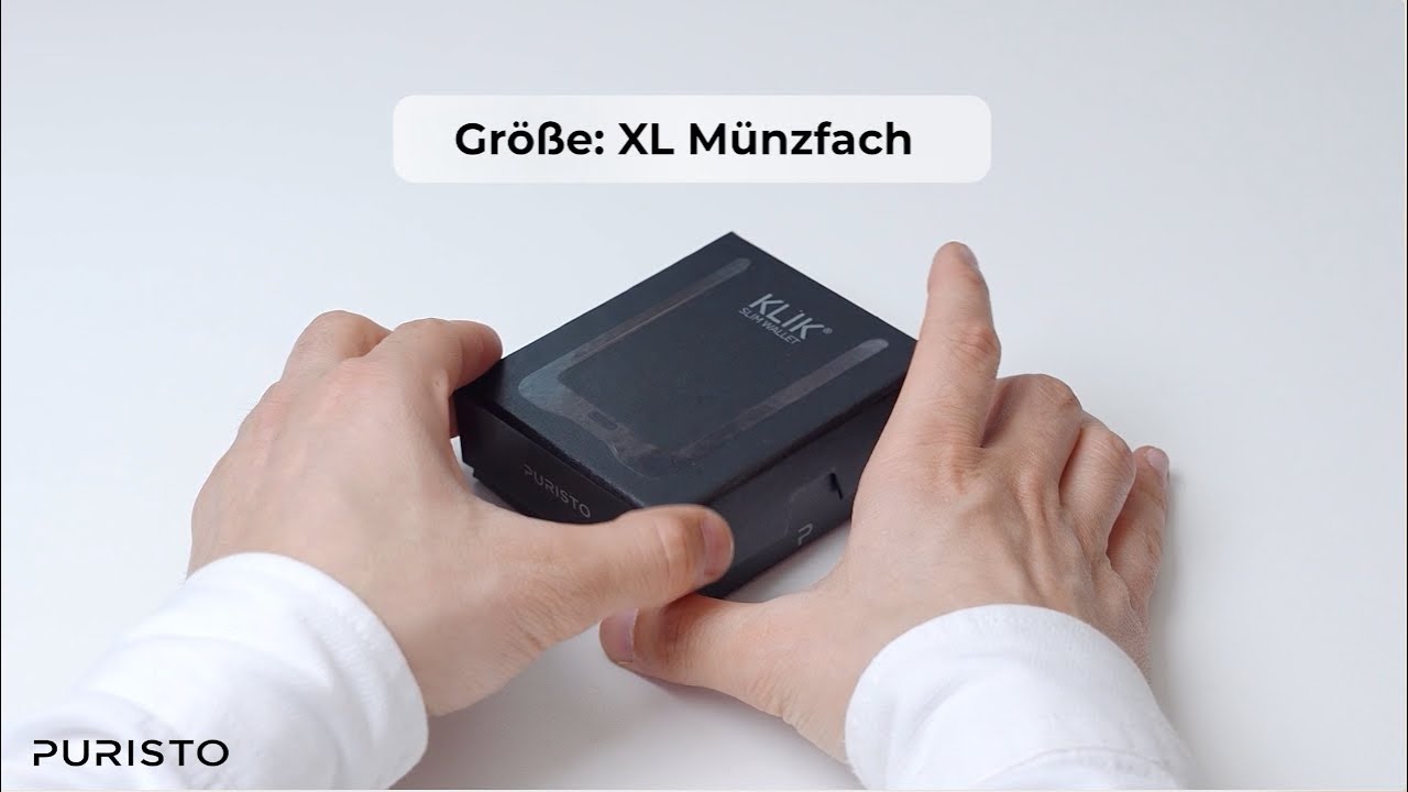 PURISTO KLIK Classic mit XL M&uuml;nzfach
