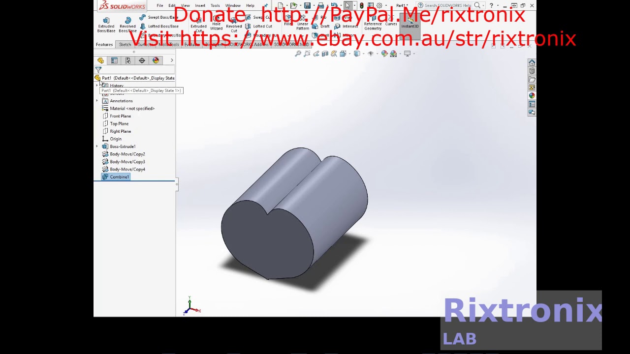 Tutorial creating valentine pencil box solidworks