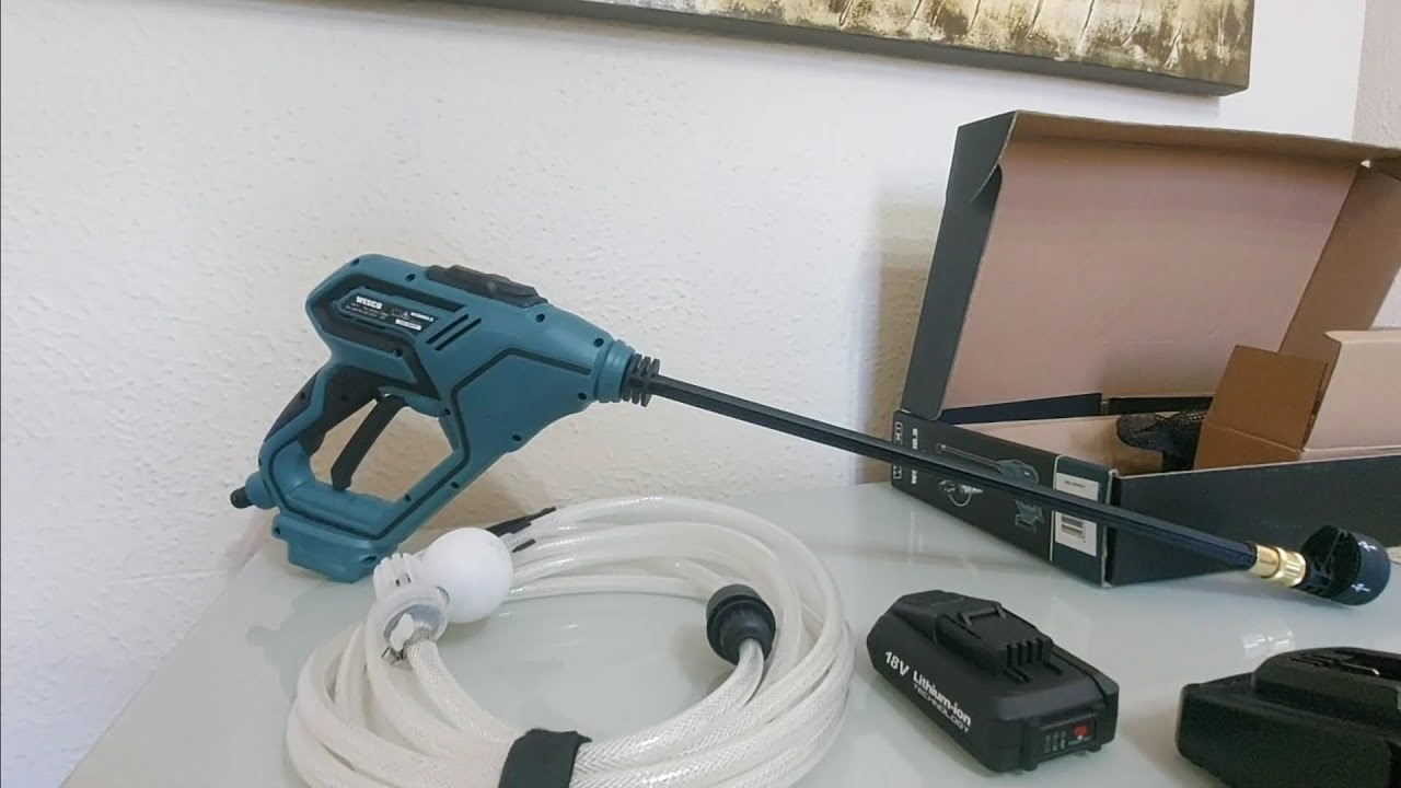 Lavadora de pressão 18V Wesco. A melhor do mercado. Não compre sem assistir esse vídeo ! WS8800.9
