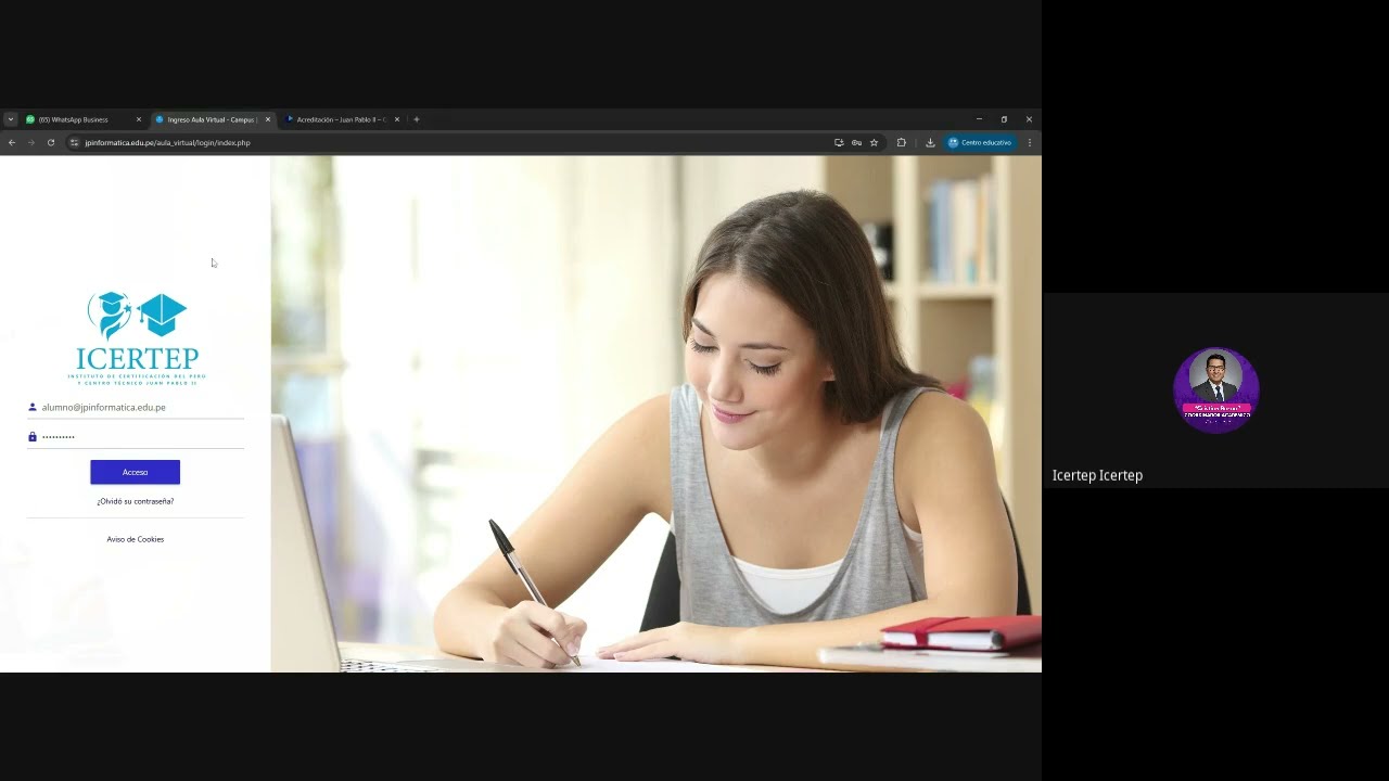 INTRODUCCIÓN AL AULA VIRTUAL Y CARRERA DE PLATAFORMAS Y SERVICIOS INFORMÁTICOS - JUAN PABLO II